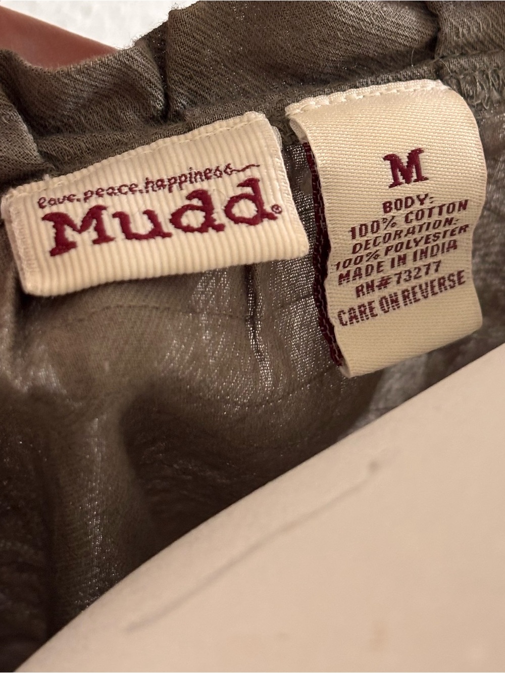 Mudd Olive Lace Top - Picture 4 of 4